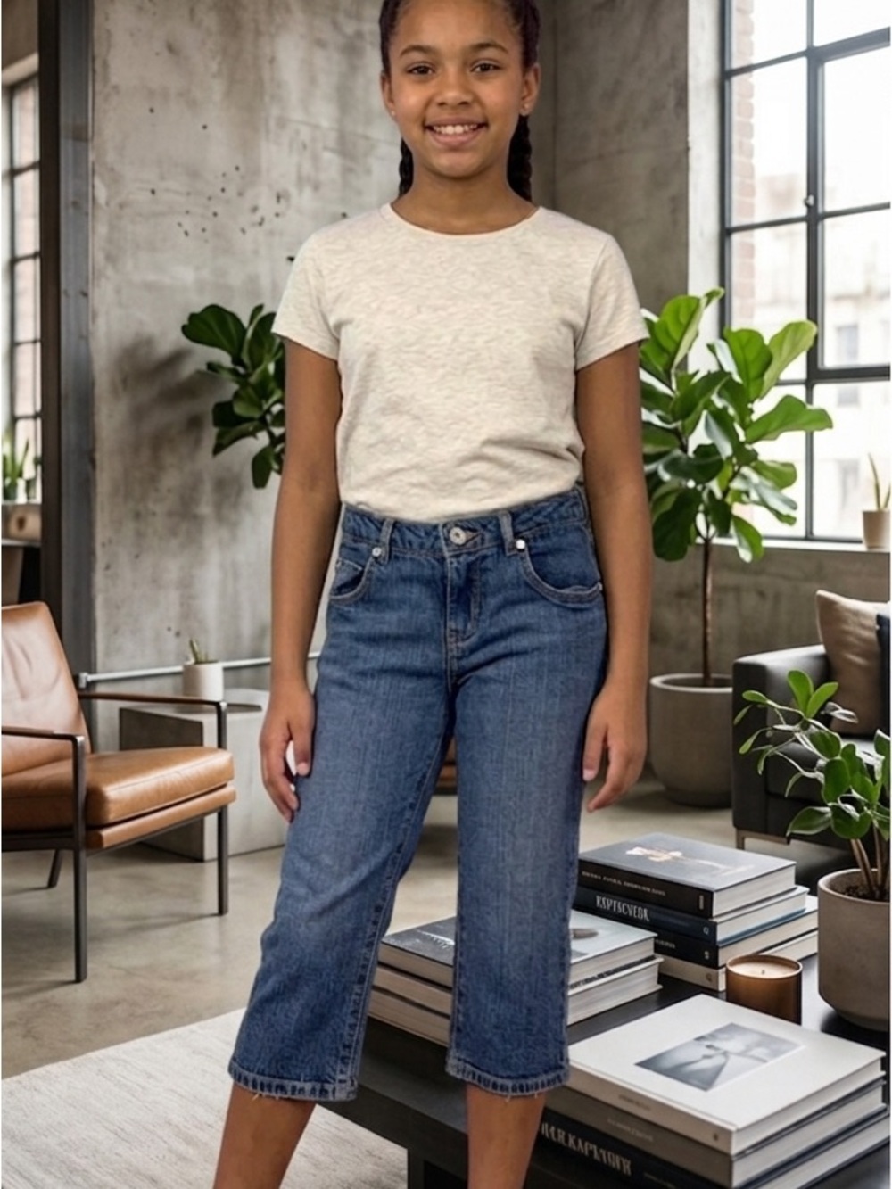 💎 LEVIS STRAUSS DENIM light wash Bermuda jean shorts with Diamond buttons